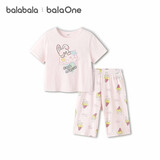 巴拉巴拉宝宝夏季纯棉短袖套装儿童家居服空调服小童睡衣童装衣服男童女童
