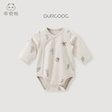乖奇熊婴儿纯棉连体衣春秋季新生儿衣服三角包屁衣宝宝哈衣秋款装睡衣服
