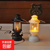 智能小夜灯迷你复古马灯小宫灯床头暖光伴睡起夜桌面灯饰摆件礼物拍摄背景 迷你小夜灯-白色