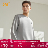 361°卫衣男装秋冬季长袖运动服休闲跑步圆领宽松上衣服652334801D-2