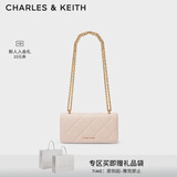 CHARLES&KEITH质感菱格链条小方包钱包斜挎包包女包生日新年礼物CK6-10680924