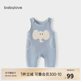 babylove宝宝背带裤春秋外穿连体裤超萌可爱休闲长裤洋气婴儿裤子