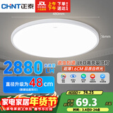 正泰（CHNT）吸顶灯LED卧室灯阳台过道灯具超薄三防灯白光高亮灯饰36W正白光