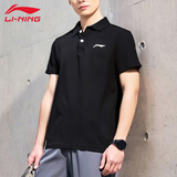 李宁（LI-NING）短袖polo衫男夏季新款透气棉质舒适亲肤半袖翻领t恤运动休闲上衣