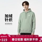 耐克（NIKE）男冬季连帽卫衣 加绒保暖 休闲运动 BV2655-371绿L