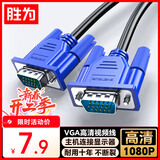 胜为（shengwei）VGA线高清视频线 1.8米电脑主机连接投影仪显示器3+6芯数据信号线 VC-3018