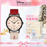 迪士尼（Disney）手表女初高中学生个性复古帆布带高颜值女孩考试手表生日礼物送礼