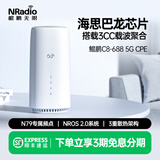 NRadio鲲鹏无限C8-688高性能5GCPE硬路由支持N79频段3CC载波聚合OP远程短信5G-A双频WIFI6千兆无线路由器 C8-688 内置鲲鹏神卡+PD诱骗线 可接充电宝