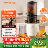 九阳（Joyoung）原汁机三段压榨家用多功能大口径电动冰淇淋机全自动冷压榨果汁果蔬机渣汁分离Z12-LZ566 