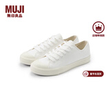 MUJI男女通用不易疲劳不易沾水运动鞋无性别男款女款小白鞋帆布鞋 米白色 36 /230mm（尺码偏大拍小一码）