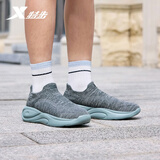 特步一脚蹬男鞋运动休闲鞋懒人软底轻便秋冬透气防滑舒适鞋子男