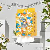 漫花加大加厚一次性洗脸巾干湿两用擦脸居家悬挂式绵柔巾100抽/包 1提/100抽【升级加量】