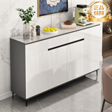 亿家木轻奢餐边柜碗柜客厅靠墙收纳柜多功能储物柜现代简约茶水柜酒柜 【豪华加宽】四门一抽120*40*98CM 上门安装