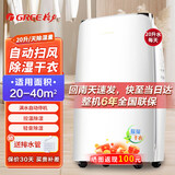 格力（GREE）家用除湿机卧室客厅轻音低噪室内节能定时恒湿抽湿机房间办公室祛湿机地下室强劲干衣净化除湿器 20L/天 20-40㎡ DH20EF