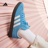 adidas「T头鞋」VL COURT复古休闲板鞋德训鞋男女阿迪达斯轻运动   蓝色/亮白/树脂黄 (推荐女生选小半码)   44.5