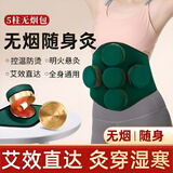 红阳纯铜艾灸盒随身灸一体机无烟防烫艾灸仪器腰背部肚子大号全身家用 五联钢盒+艾柱54根 +穴位图+隔热垫