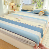 猫薄荷 100%纯棉床笠单件 40支全棉床罩床套防滑床单床垫套席梦思保护套 F韵律 【单件床笠】 180cm*200cm