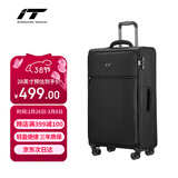 INTERNATIONAL TRAVELLER英国IT拉杆箱托运旅行箱万向轮超轻行李箱28英寸软布箱1191黑色