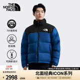 北面（The North Face）1996Nuptse高蓬鹅绒羽绒服ICON潮牌情侣款经典美版尺码新品|3C8D F1T/蓝色 美版偏大一码 M /175（建议130-150斤）