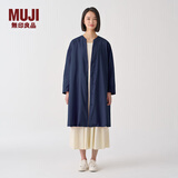 MUJIIDEE 女式 平纹 无领夹克衫女装外套  GAD02C4S 藏青色 M (155/80A)