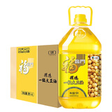 福临门食用油 精选一级大豆油5升*4植物油 （整箱装）中粮出品