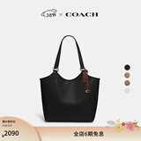 蔻驰（COACH）【礼物】经典标志DAY 暗扣托特包单肩包大容量复古斜挎包冬季女包 B4/黑色