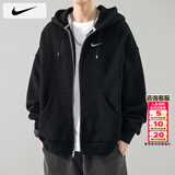 耐克（NIKE）外套男士2026春季新款运动服装防风休闲衣连帽开衫卫衣透气男夹克 柔软毛圈/全棉亲肤/晒图退5 L 【175】体重130~150斤左右