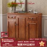 雷勒鞋柜新中式简约现代门厅柜客厅收纳柜子储物柜多功能美式玄关柜 403款120*34.3*100cm