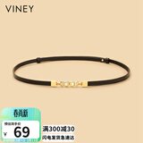 viney牛皮腰带女时尚装饰搭配裙带外穿束腰封百搭学生休闲皮带生日礼物