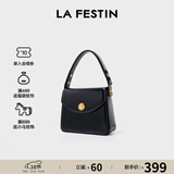 拉菲斯汀（La Festin）包包女2026新款方糖包腋下红色结婚新娘手提小方包生日妇女节礼物 骑士黑