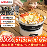LOTOR徕多电煮锅便携式折叠锅迷你分体式电火锅旅行煮面锅泡面锅多功能小型电热锅LD-ZDG-01