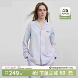 嫚熙（EMXEE）月子服孕妇睡衣产后家居服哺乳衣春秋季纱罗喂奶夏天 星月时空【哺乳吊带三件套】 M【Noble高端系列】