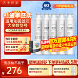 洁净世家适用沁园净水器滤芯全套模块式套装PP聚丙烯熔喷CG前置颗粒活性炭CTO碳棒CG后置RO反渗透膜 QJ-UF-502A(S)【5支装】