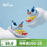 361°童鞋 儿童学步鞋25夏季男女童软弹毛毛虫鞋运动宝宝鞋 蓝23