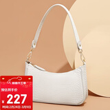 高尔夫（GOLF）单肩包女牛皮女士包包腋下包包女包复古法棍包手提包女情人节礼物