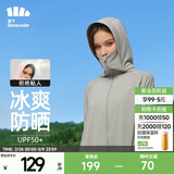 蕉下（beneunder）防晒衣女防紫外线夏季薄款防晒服女士披肩服短外套 远山灰/经典款
