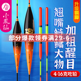 小凤仙青草鲢鳙浮漂加粗超醒目手竿钓通用远投大物湖库矶钓专攻巨物滑漂 铜脚H-RF08超长行程漂吃铅约6.0g 均号1支