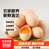 京喜加农家新鲜鸡蛋单枚40g正负5g谷饲蛋初生蛋溏心蛋早餐生鲜买菜 10枚