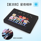 知梦人（zhimengren）记忆棉小学生坐垫凳子卡通椅子加厚长方形教室宿舍椅垫屁股垫夏季 学生凳-星夜相伴（34*24*4cm）双扣带