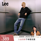 Lee【张凌赫代言】726舒适直筒丹宁复古水洗蓝色男牛仔裤休闲潮流 浅蓝色 31 (130-140斤可选)