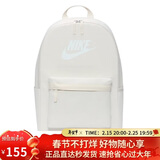 耐克NIKE男女双肩包 书包  HERITAGE  休闲包DC4244-104白 均码