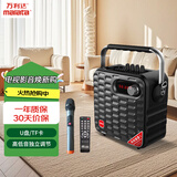 万利达（Malata）M+9019蓝牙手提音响户外K歌大功率音箱带麦克风话筒优先混响调节支持U盘TF卡多功能便携扩音音响