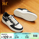 361°运动男鞋春夏季学生复古厚底增高小白休闲板鞋子男672426615-4