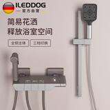 iLeddog【德国】全铜简易淋浴花洒套装卫生间浴室无顶喷浴缸洗澡喷头019