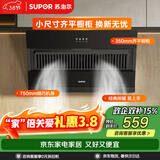 苏泊尔（SUPOR）抽油烟机家用升级19立方大吸力侧吸式小尺寸纤薄机身经典按键简易操作单烟机DJ07S