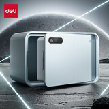 得力（deli）保险柜蓝牙解锁家用小型保险箱办公财务专用保险箱全钢防盗可入墙保密保管柜 自动开门20cm 冰川蓝