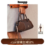 古良吉吉棒球波士顿包小号包包女手提包鸳鸯棕复古斜挎包38妇女节礼物 鸳鸯棕 现货 无规格