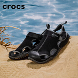 卡骆驰（CROCS）男鞋 激浪酷网轻便透气休闲鞋运动凉鞋 205289-001 M8