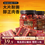 三只松鼠风干猪肉片250g香辣味 休闲零食肉脯健康罐装小吃耐嚼充饥高蛋白