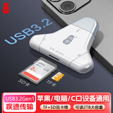 川宇USB3.2苹果/Type-C读卡器 TF/SD双卡适用电脑平板手机大疆无人机/苹果17pocket读卡器